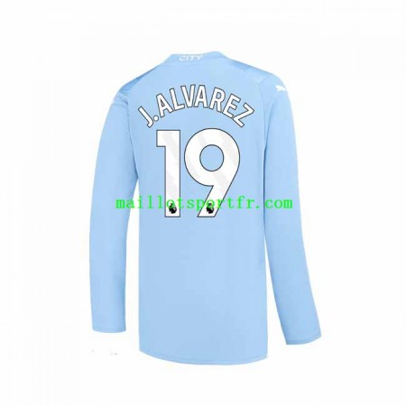 Maillot de Foot Manchester City J. ALVAREZ 19 Domicile 2023/24 ML Maillot de Foot Manchester City J. ALVAREZ 19 Domicile 2023/24 ML